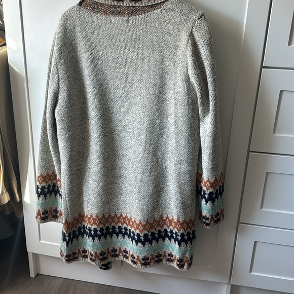 Cozy open cardigan with a coordinating long sleeve shirt - Picture 3 of 7